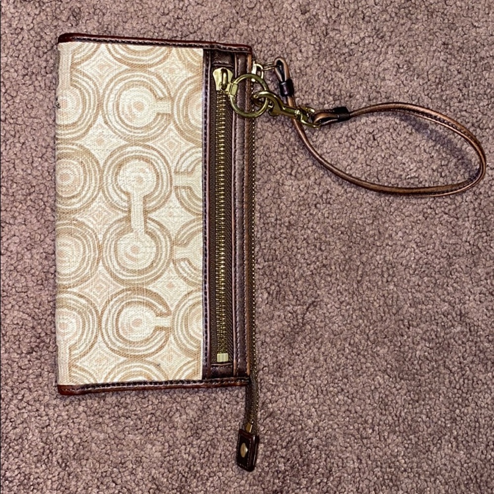 Tan Coach Wallet